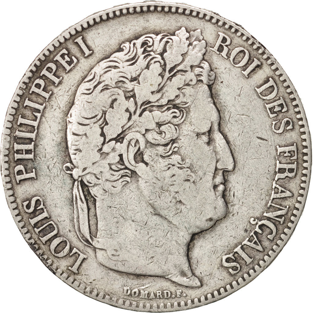 France, Louis-Philippe, 5 Francs, 1832, Paris, VF(30-35), Silver, KM:749.1