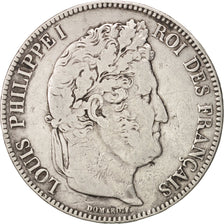 Coin, France, Louis-Philippe, 5 Francs, 1836, Bordeaux, VF(30-35), Silver