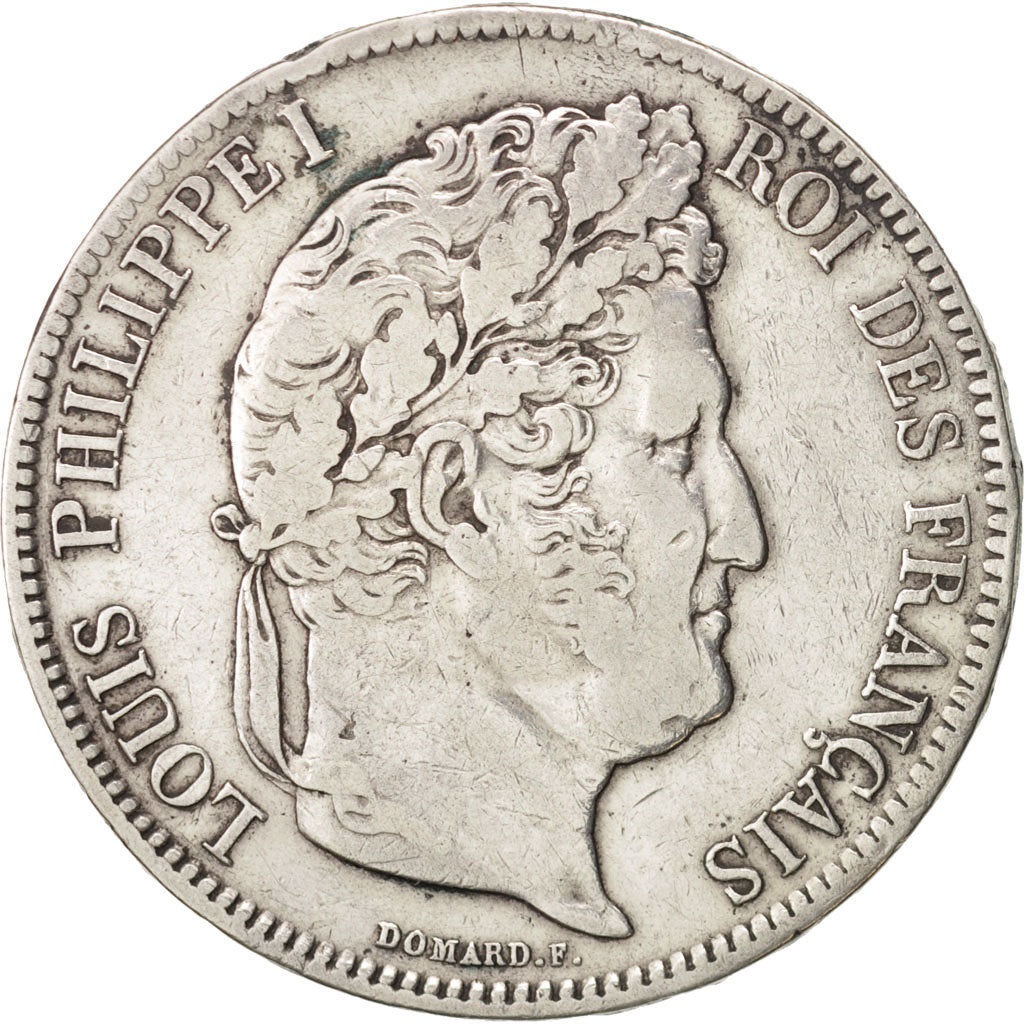 Coin, France, Louis-Philippe, 5 Francs, 1835, Marseille, VF(30-35), Silver
