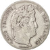 Moneta, Francia, Louis-Philippe, 5 Francs, 1836, Paris, MB+, Argento, KM:749.1