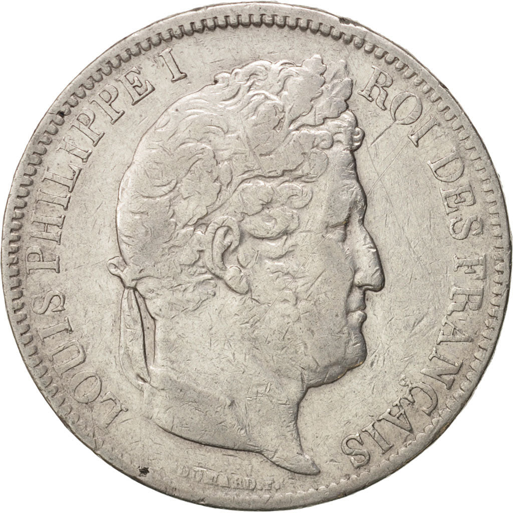 Münze, Frankreich, Louis-Philippe, 5 Francs, 1831, Paris, S+, Silber, KM:745.1