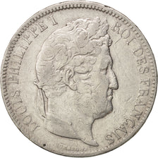 Münze, Frankreich, Louis-Philippe, 5 Francs, 1831, Paris, S+, Silber, KM:745.1