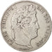 France, Louis-Philippe, 5 Francs, 1837, Paris, VF(20-25), Silver, KM:749.1