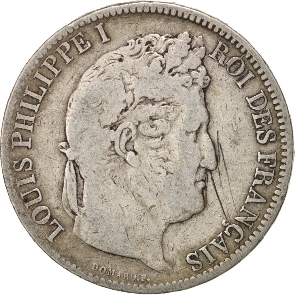 Munten, Frankrijk, Louis-Philippe, 5 Francs, 1831, Toulouse, ZG+, Zilver