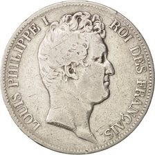 France, Louis-Philippe, 5 Francs, 1831, Lyon, VF(20-25), Silver, KM:735.4