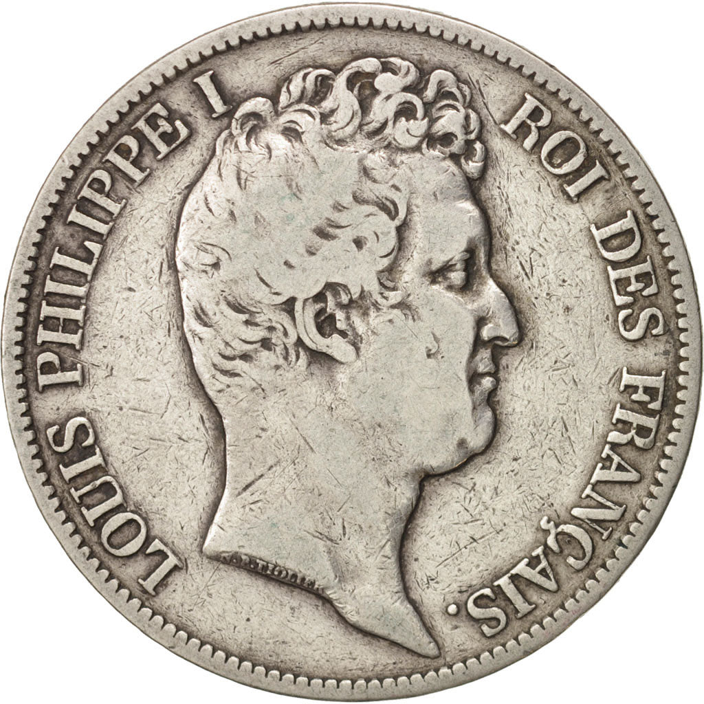 France, Louis-Philippe, 5 Francs, 1831, Rouen, VF(20-25), Silver, KM:735.2