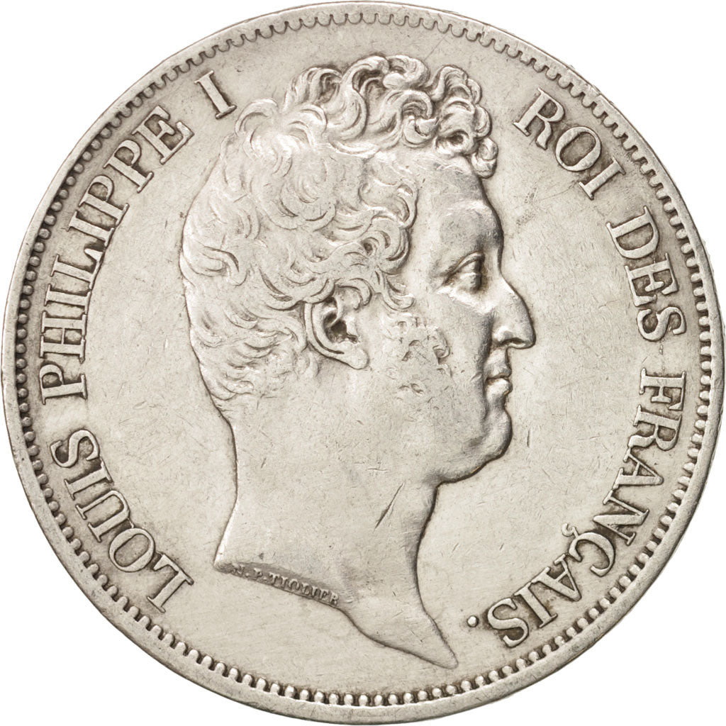 Coin, France, Louis-Philippe, 5 Francs, 1831, Paris, EF(40-45), Silver