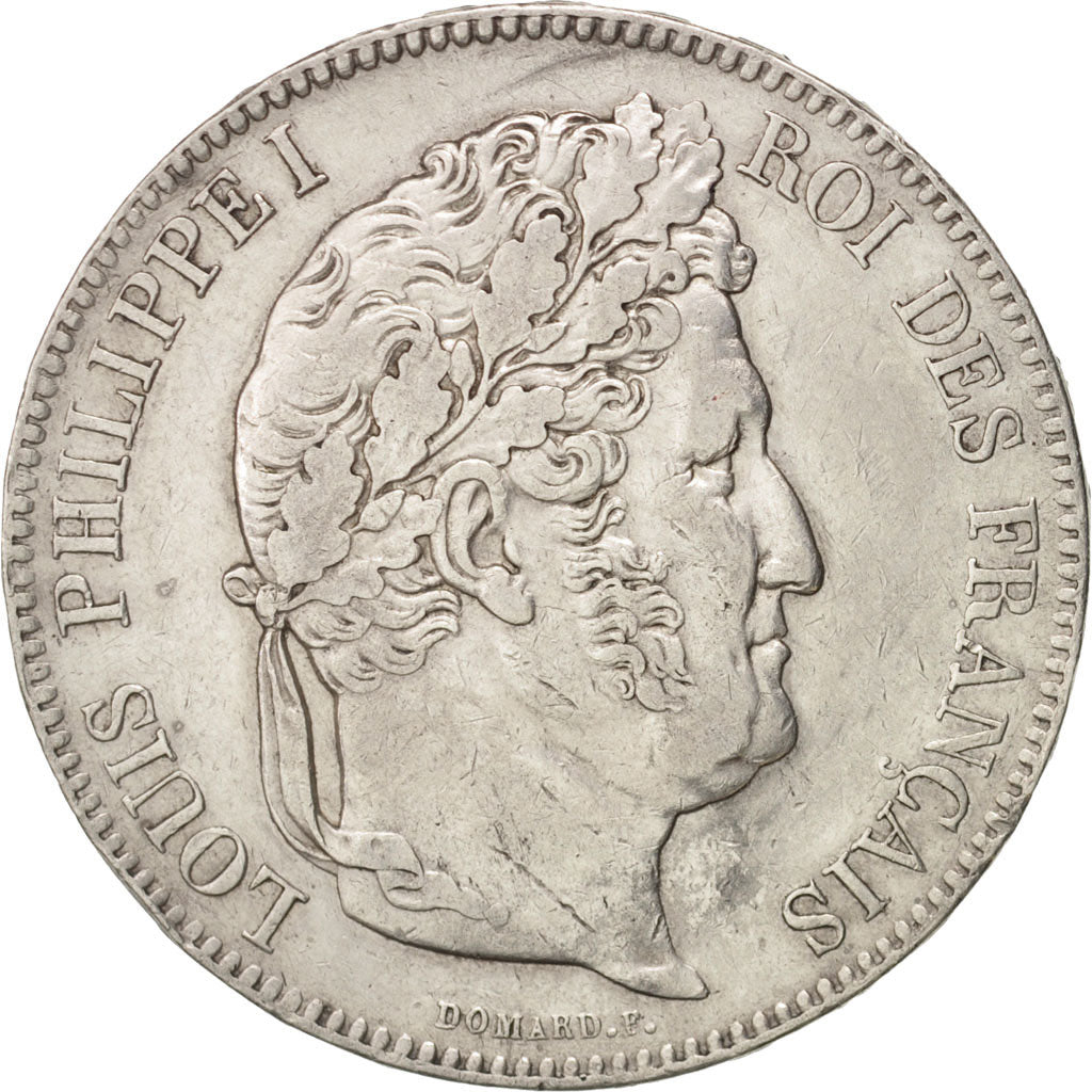 Moneda, Francia, Louis-Philippe, 5 Francs, 1832, Bordeaux, MBC, Plata, KM:749.7
