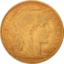 France, Marianne, 10 Francs, 1911, Paris, EF(40-45), Gold, KM:846, Gadoury:1017