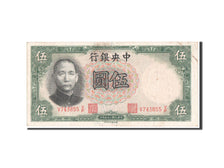 Banknote, China, 5 Yüan, 1930, AU(50-53)