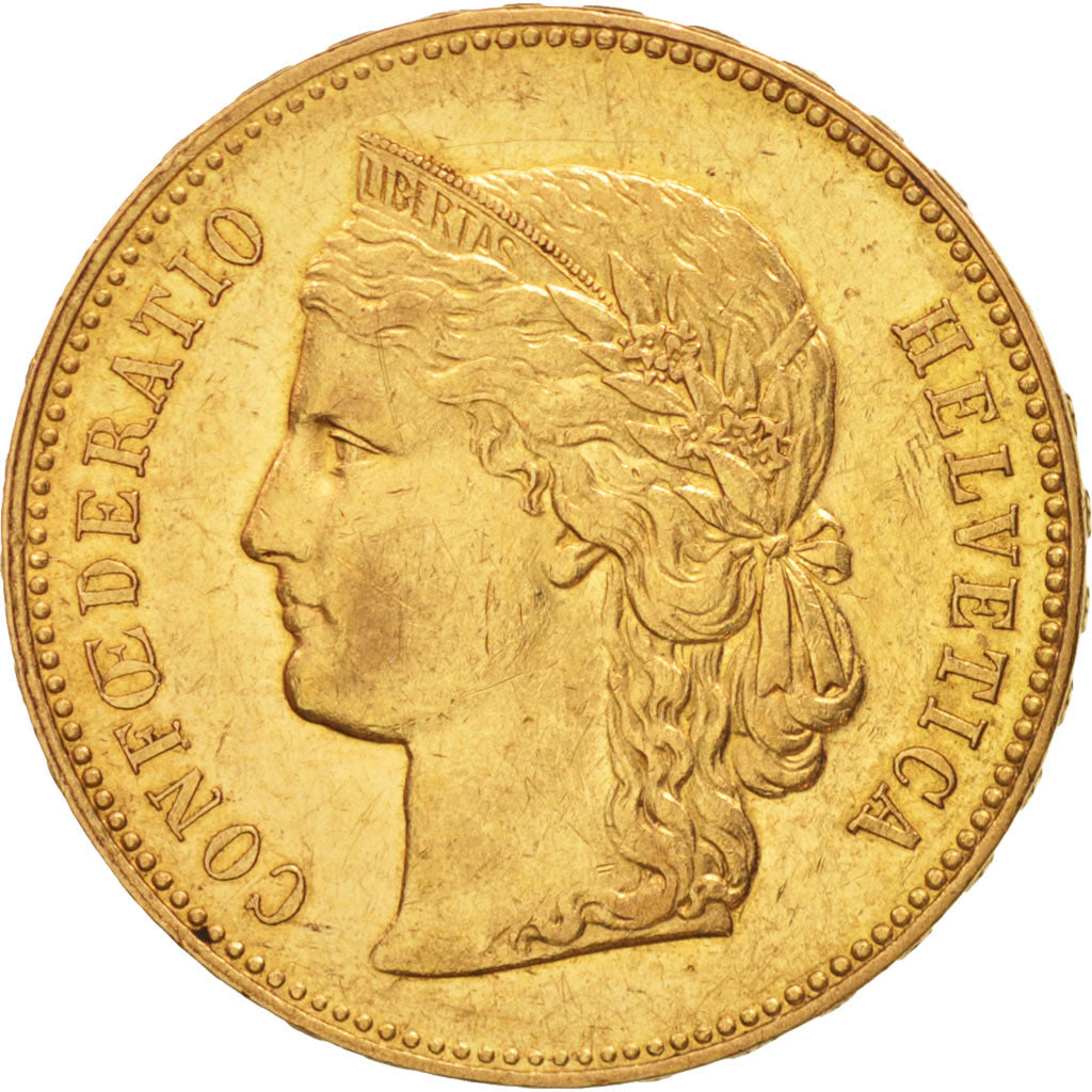 Monnaie, Suisse, 20 Francs, 1896, Bern, TTB+, Or, KM:31.3
