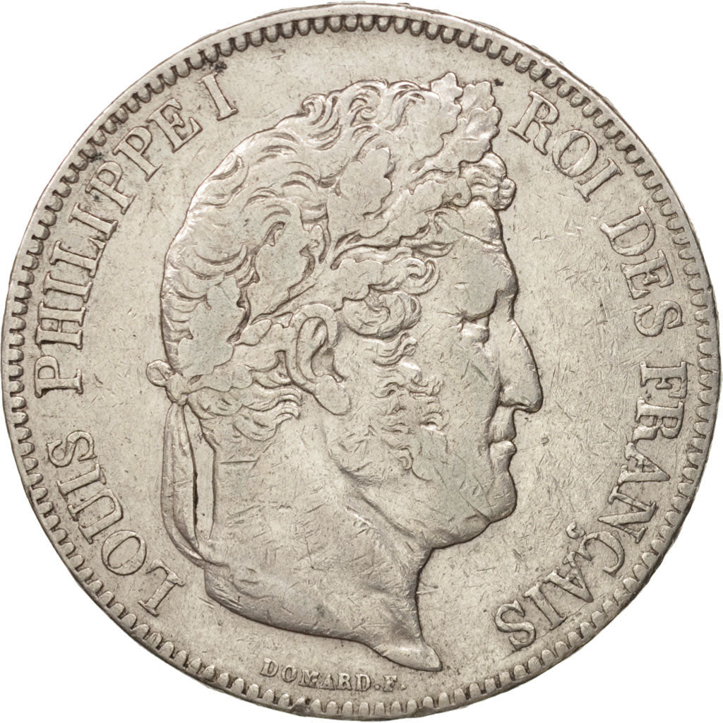 Coin, France, Louis-Philippe, 5 Francs, 1832, Nantes, VF(20-25), Silver