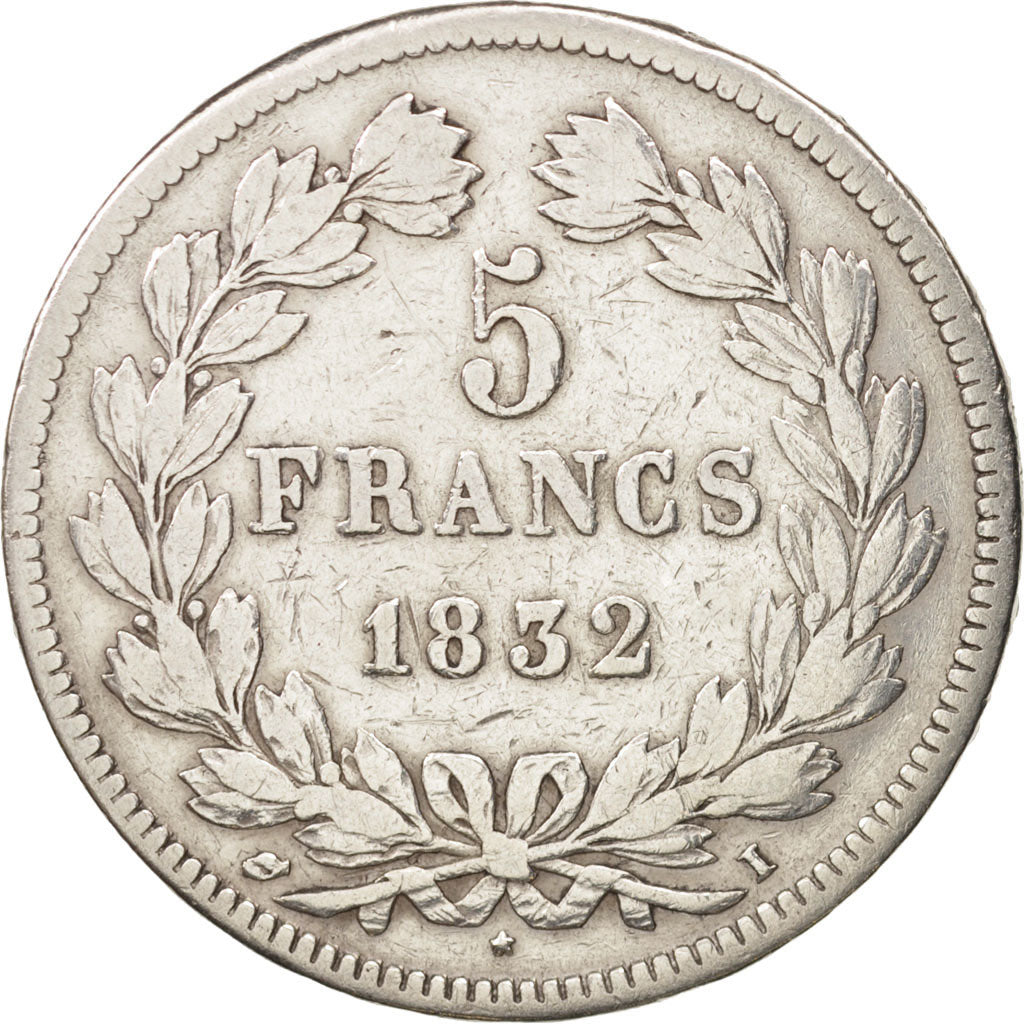 France, Louis-Philippe, 5 Francs, 1832, Limoges, TB,KM:749.6,Gad 678