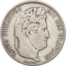 France, Louis-Philippe, 5 Francs, 1833, Paris, VF(20-25), Silver, KM:749.1