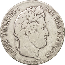 Francia, Louis-Philippe, 5 Francs, 1833, Strasbourg, MB, Argento, KM:749.3