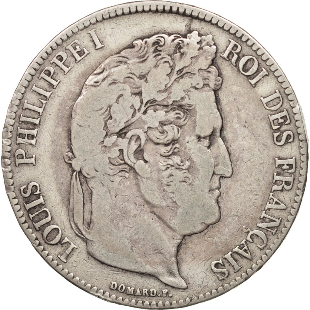 France, Louis-Philippe, 5 Francs, 1838, Lille, VF(20-25), Silver, KM:749.13