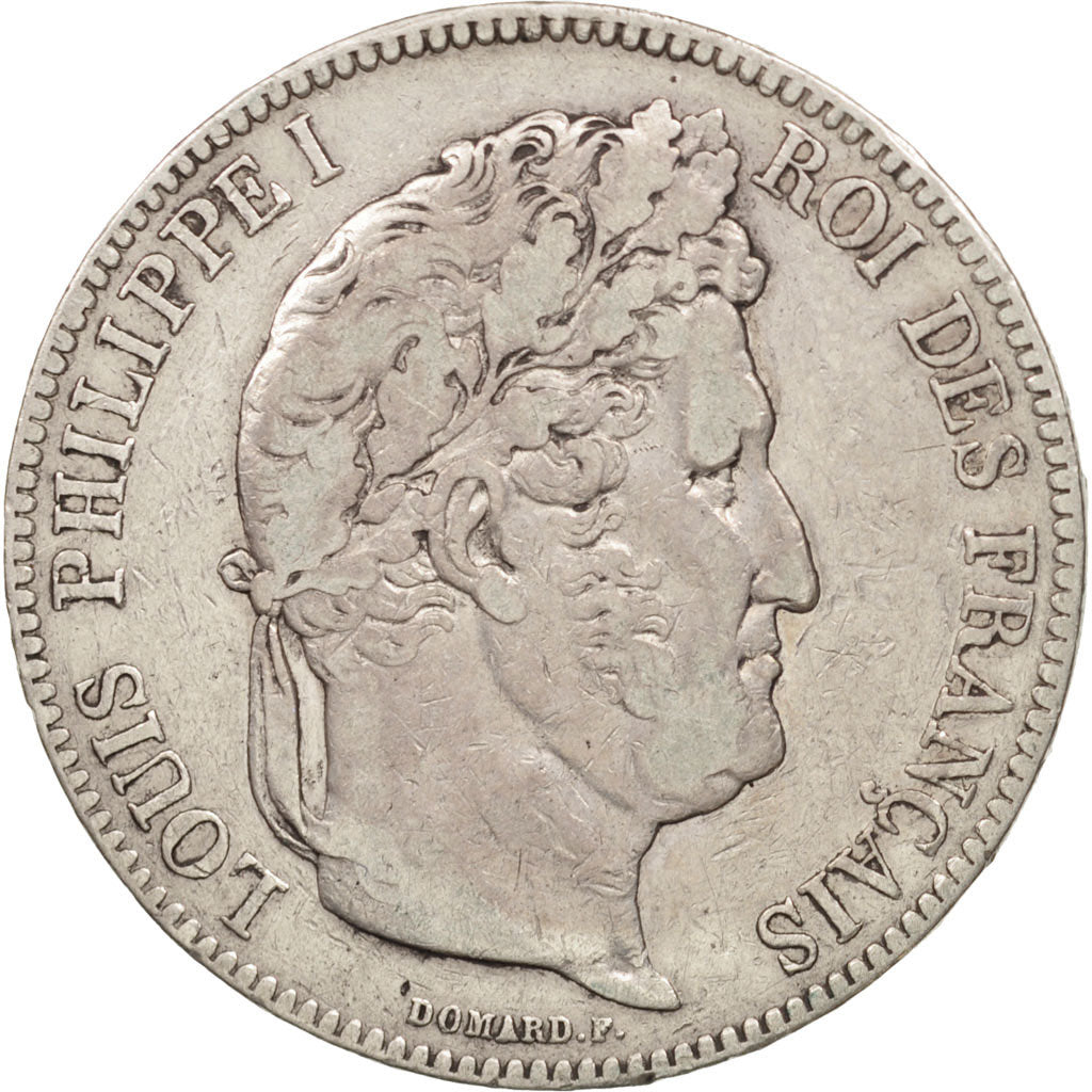 France, Louis-Philippe, 5 Francs, 1841, Rouen, VF(30-35), Silver, KM:749.2