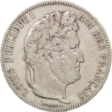 France, Louis-Philippe, 5 Francs, 1841, Rouen, VF(30-35), Silver, KM:749.2