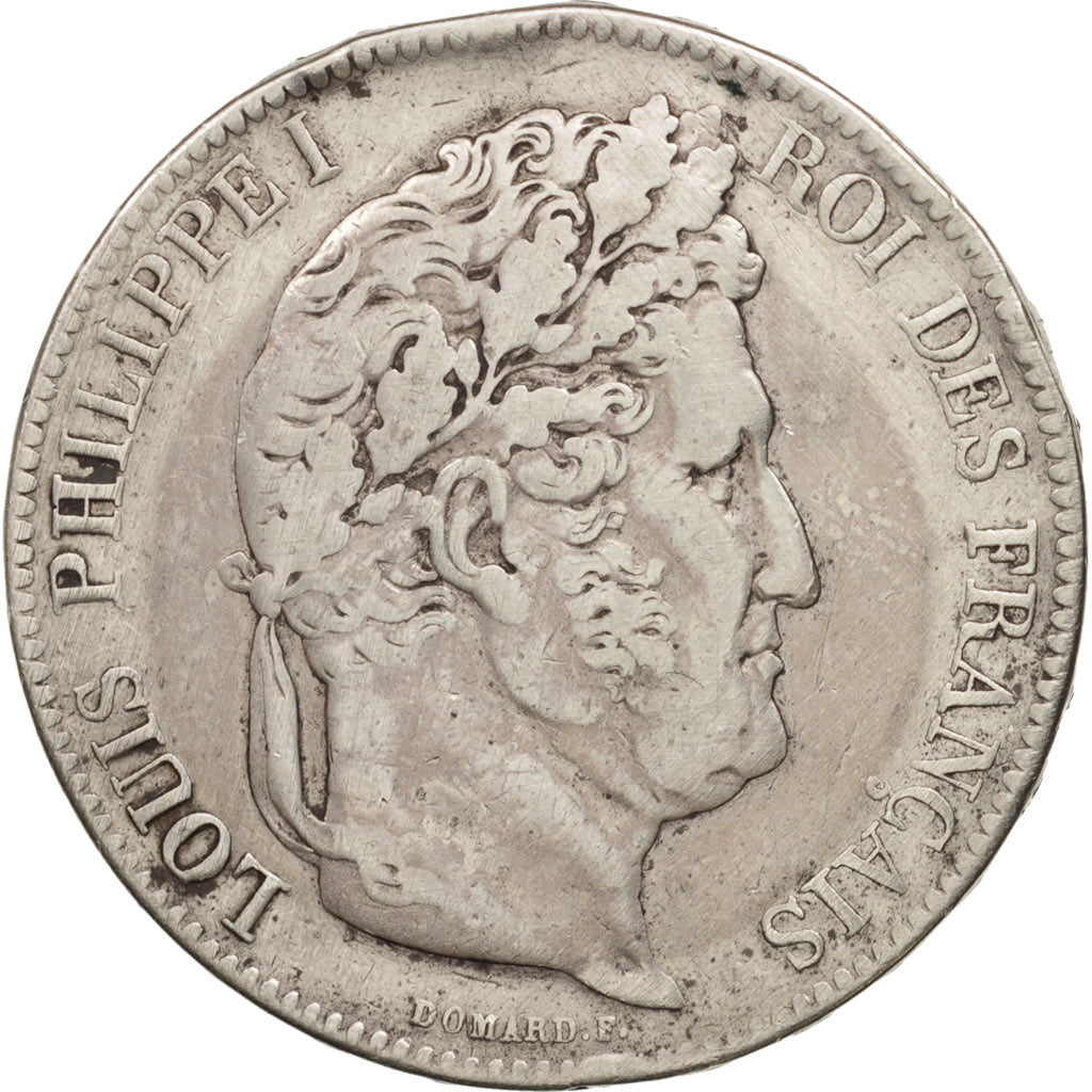 Monnaie, France, Louis-Philippe, 5 Francs, 1841, Strasbourg, TB+, Argent