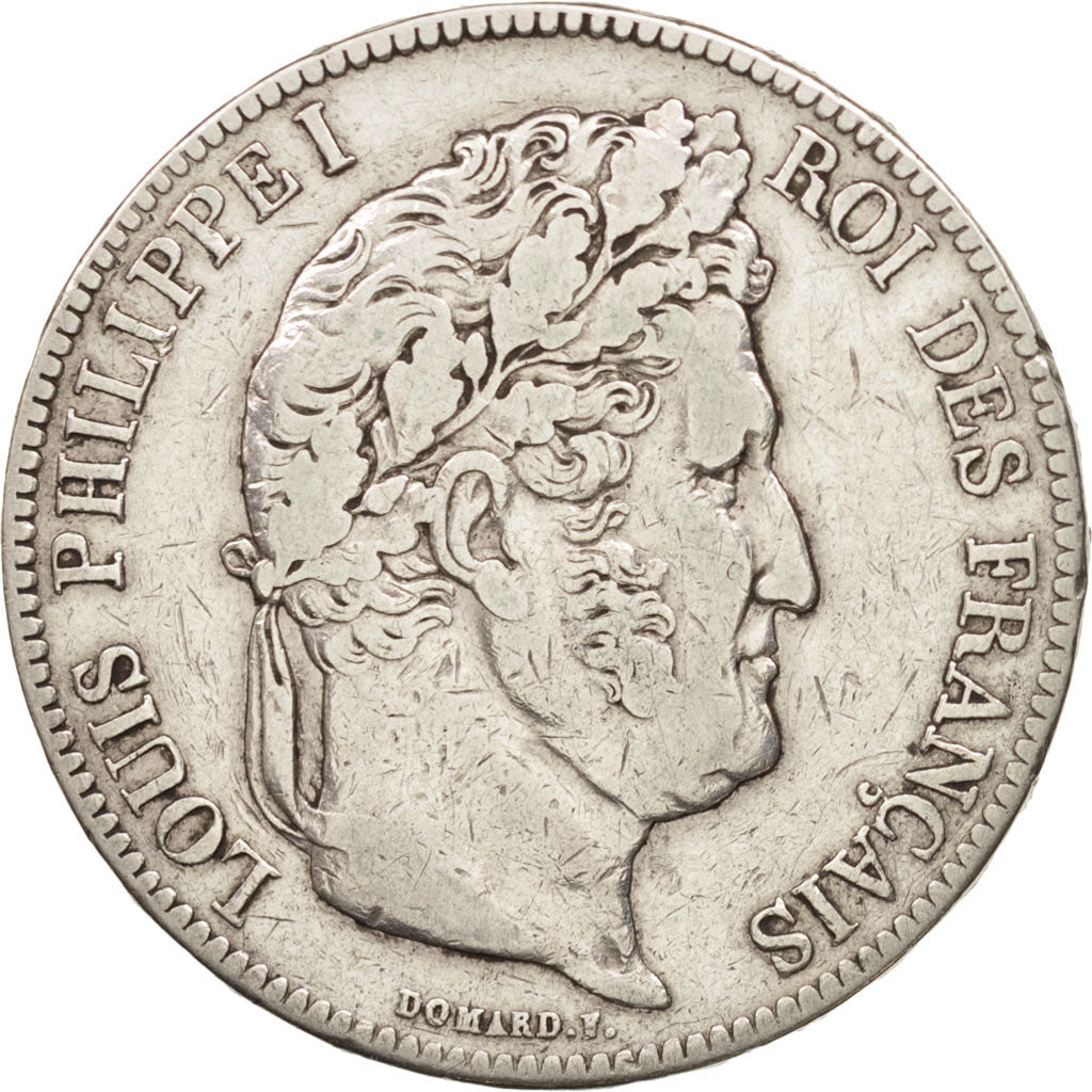 France, Louis-Philippe, 5 Francs, 1834, Paris, VF(30-35), Silver, KM:749.1