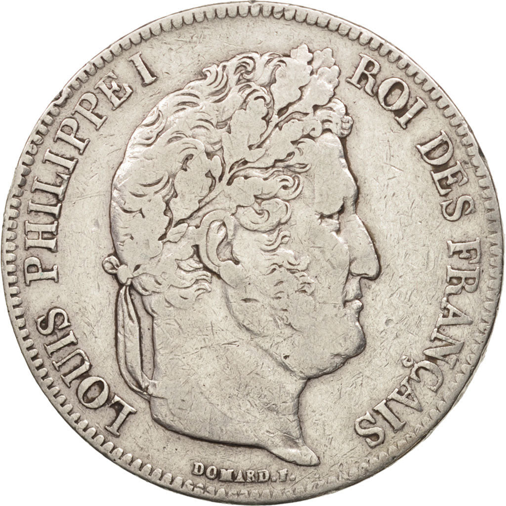 Monnaie, France, Louis-Philippe, 5 Francs, 1834, Rouen, TB+, Argent, KM:749.2