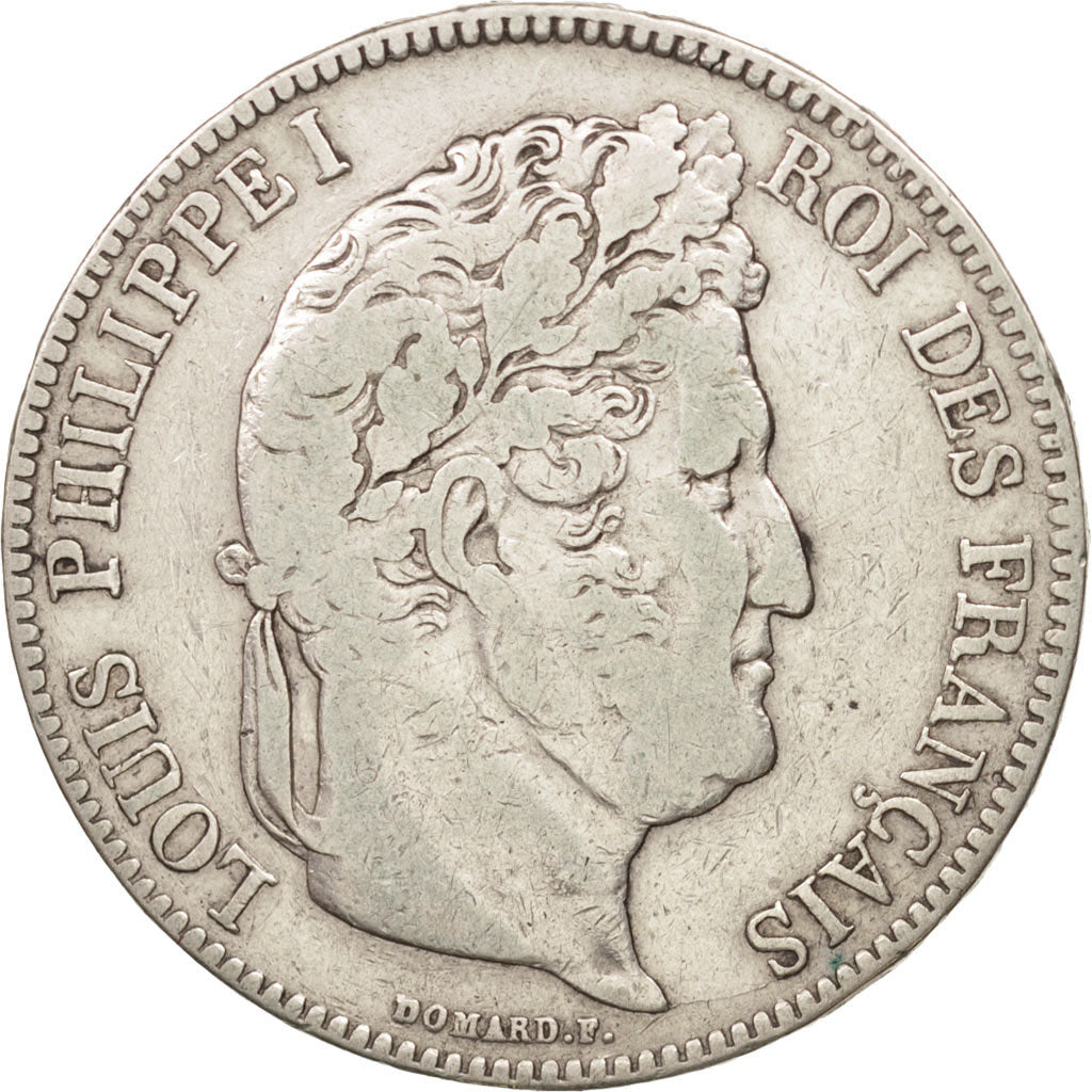 Moneta, Francia, Louis-Philippe, 5 Francs, 1834, Bayonne, MB, Argento, KM:749.8