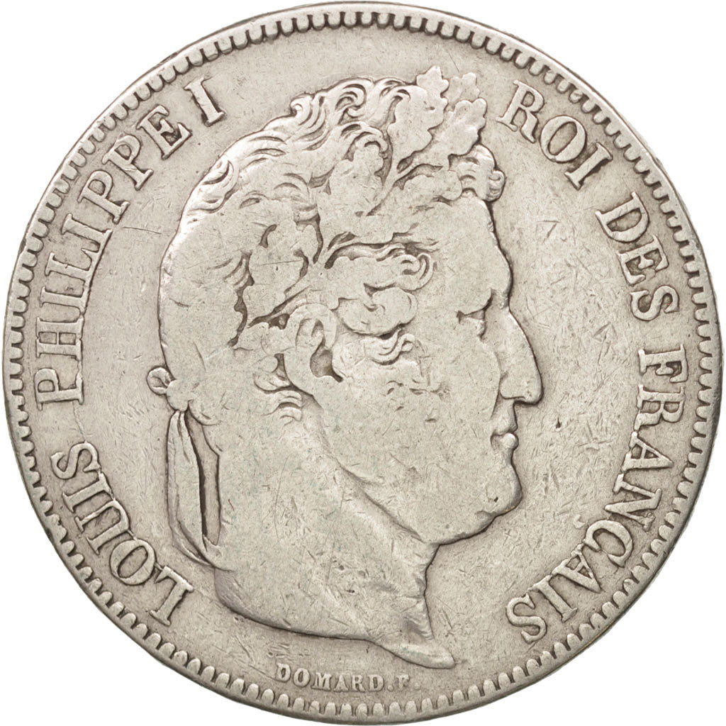 France, Louis-Philippe, 5 Francs, 1834, Bordeaux, VF(20-25), Silver, KM:749.7