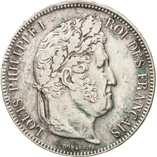 France, Louis-Philippe, 5 Francs, 1834, Perpignan, VF(30-35), Silver, KM:749.11