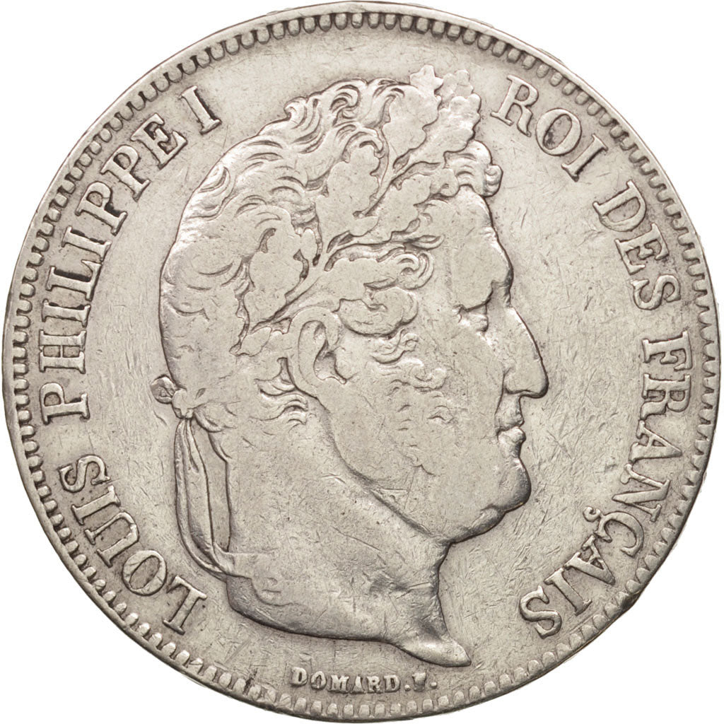 Monnaie, France, Louis-Philippe, 5 Francs, 1834, Lyon, TB+, Argent, KM:749.4