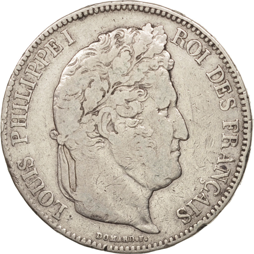 France, Louis-Philippe, 5 Francs, 1833, TB, Argent, KM:749.12, Gadoury:678