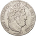 Francia, Louis-Philippe, 5 Francs, 1835, Lille, MB+, Argento, KM:749.13