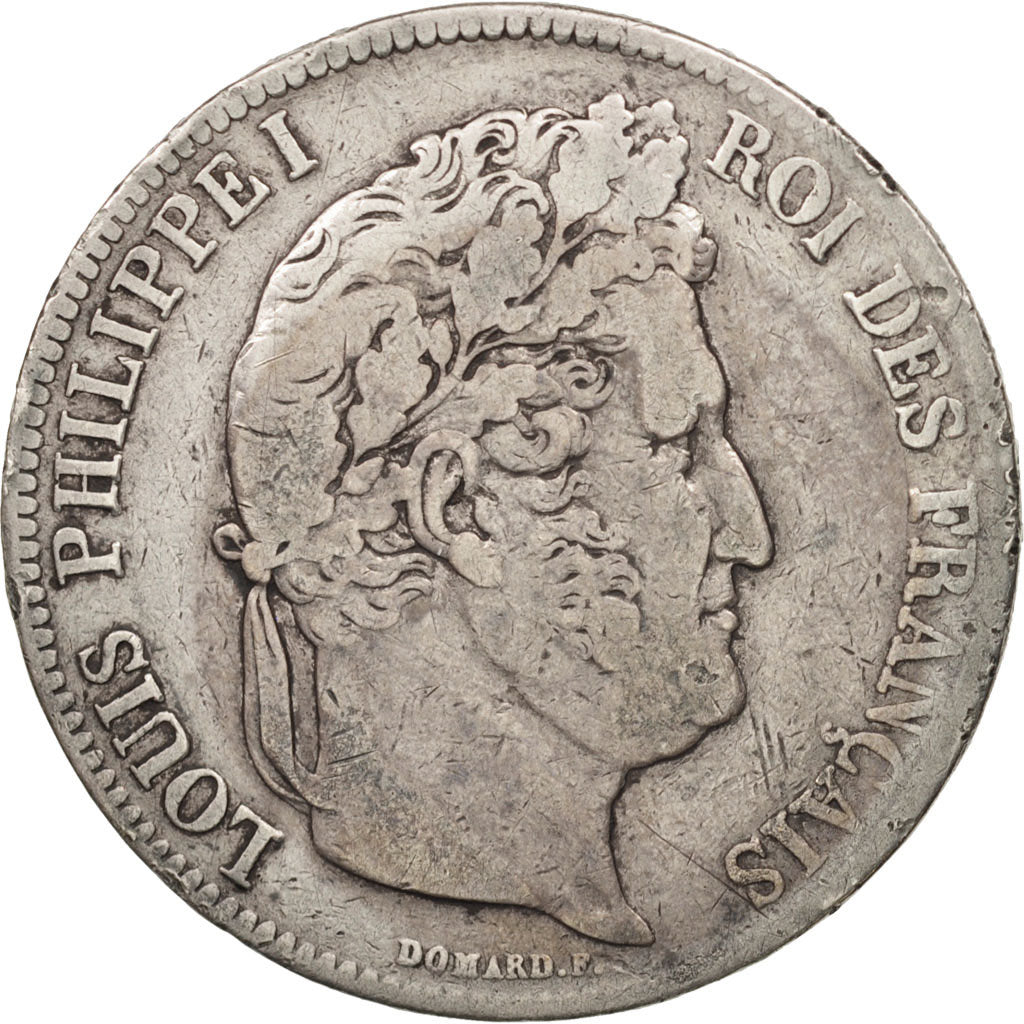 Monnaie, France, Louis-Philippe, 5 Francs, 1840, Bordeaux, TB, Argent, KM:749.7