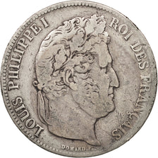 Monnaie, France, Louis-Philippe, 5 Francs, 1840, Bordeaux, TB, Argent, KM:749.7