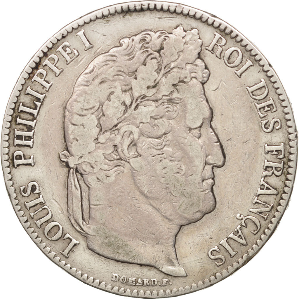 France, Louis-Philippe, 5 Francs, 1840, Rouen, VF(30-35), Silver, KM:749.2
