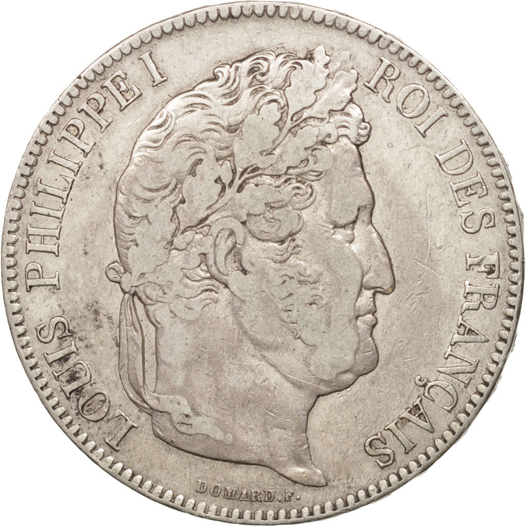 France, Louis-Philippe, 5 Francs, 1842, Rouen, EF(40-45), Silver, KM:749.2