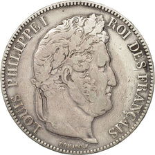 Francia, Louis-Philippe, 5 Francs, 1842, Paris, MBC, Plata, KM:749.1