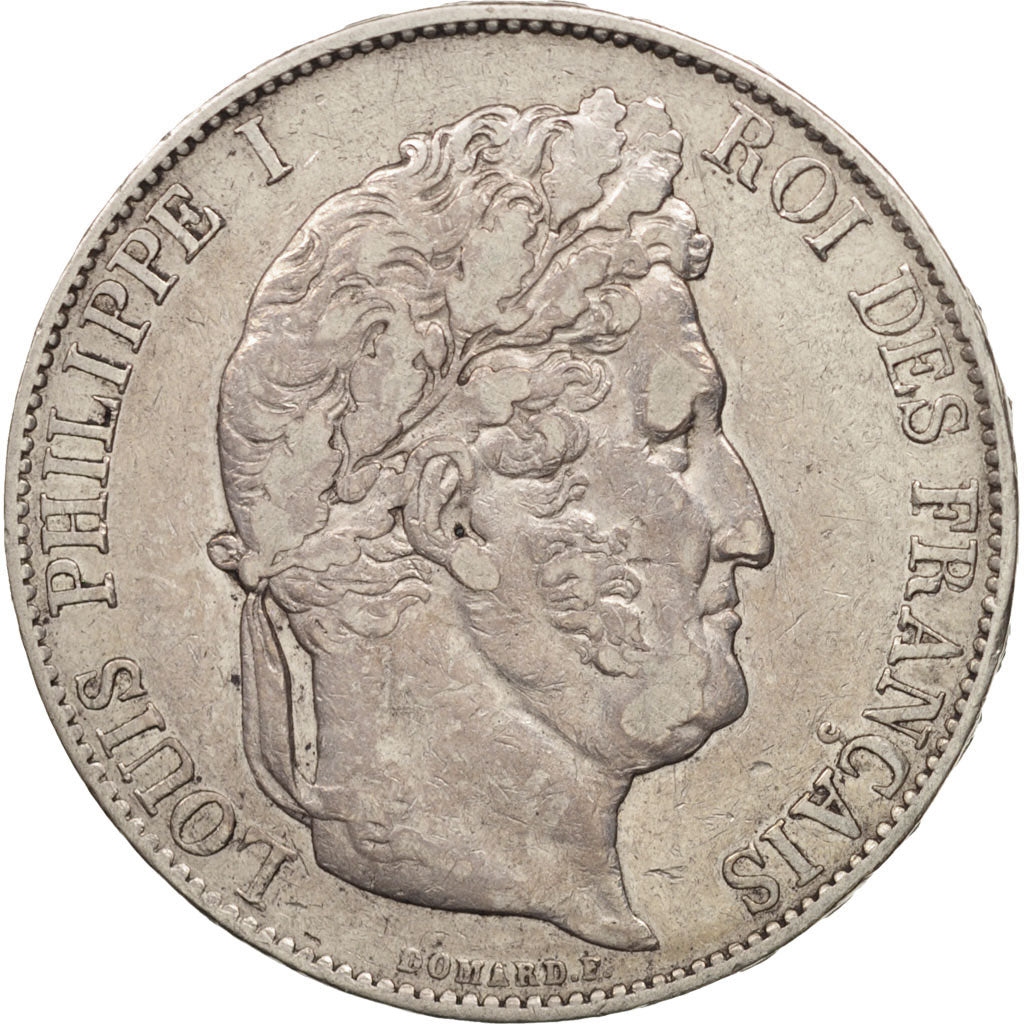 Munten, Frankrijk, Louis-Philippe, 5 Francs, 1846, Strasbourg, ZF, Zilver