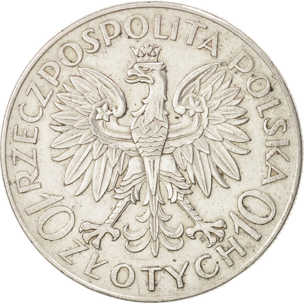 Polen, 10 Zlotych, 1933, Warsaw, SS+, Silber, KM:23