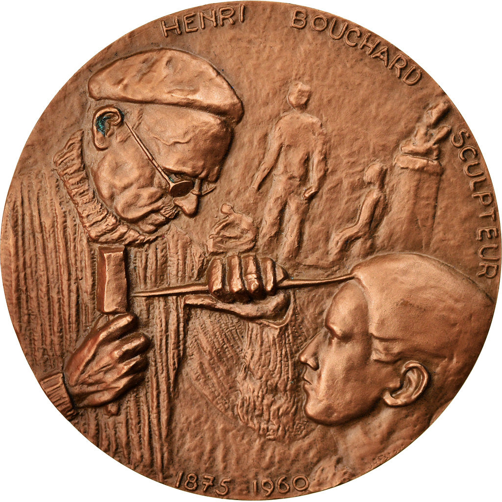 France, Médaille, Henri Bouchard, Sculpteur, Membre de L'Institut, Arts &
