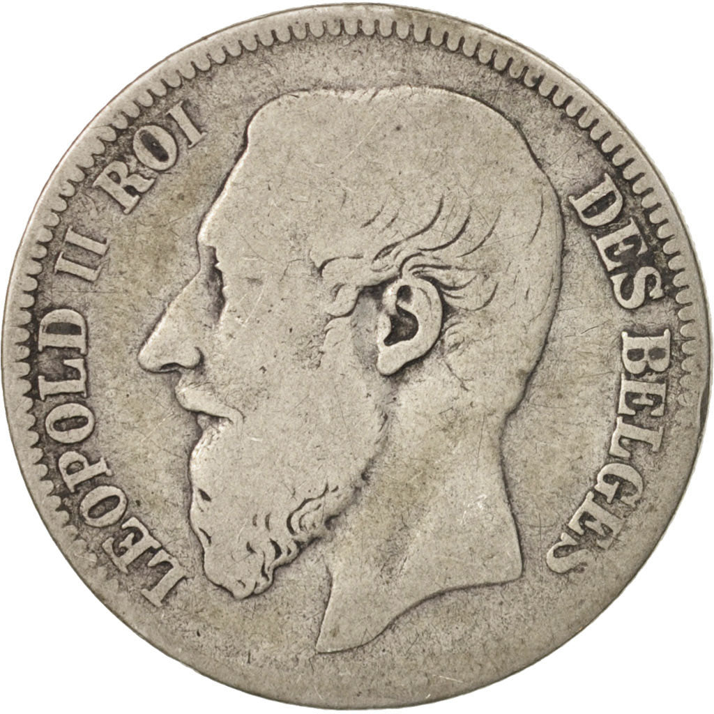 Monnaie, Belgique, Leopold II, 2 Francs, 2 Frank, 1867, B+, Argent, KM:30.1