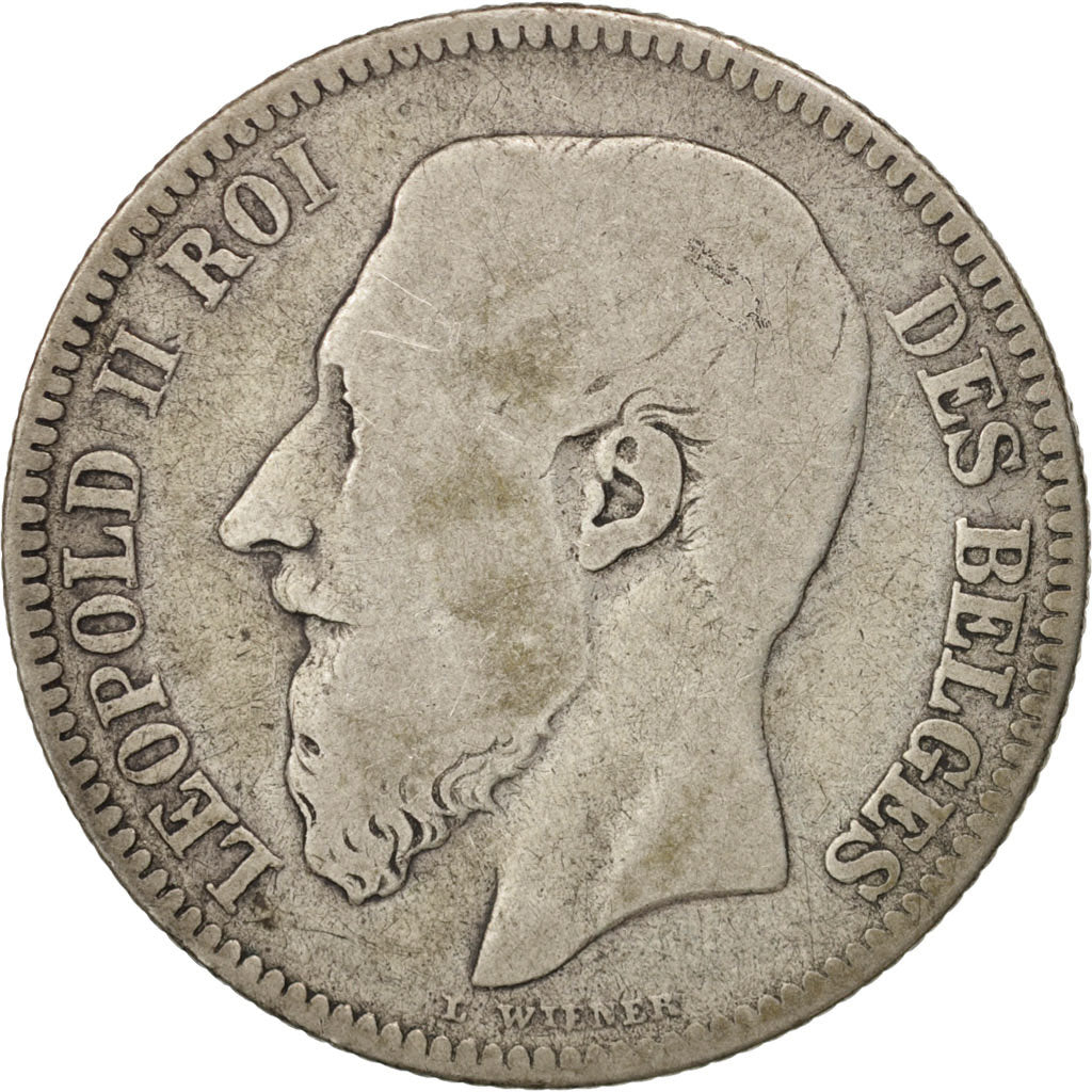 Belgien, Leopold II, 2 Francs, 2 Frank, 1866, SGE+, Silber, KM:30.1
