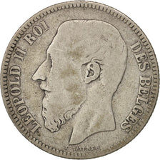Belgien, Leopold II, 2 Francs, 2 Frank, 1866, SGE+, Silber, KM:30.1