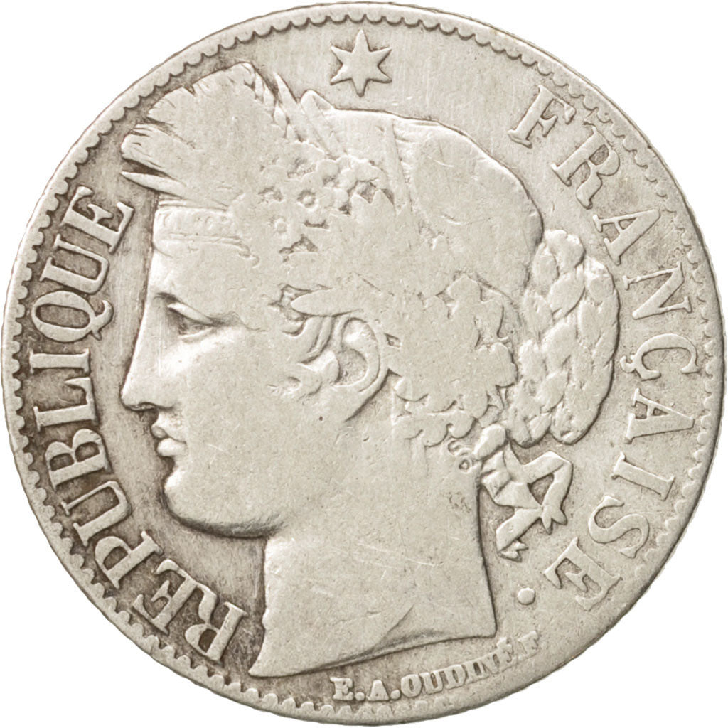 Coin, France, Cérès, Franc, 1888, Paris, VF(20-25), Silver, KM:822.1