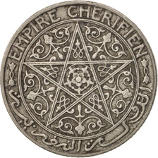 Morocco, Yusuf, 50 Centimes, 1921, bi-Bariz, Paris, EF(40-45), Nickel, KM:35.1