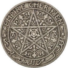 Maroc, Yusuf, 50 Centimes, 1921, bi-Bariz, Paris, TTB, Nickel, KM:35.1