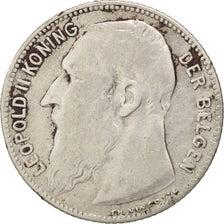 Belgium, Franc, 1909, VF(20-25), Silver, KM:57.2