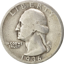 Vereinigte Staaten, Washington Quarter,1936,Philadelphia, S+, KM 164