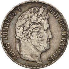 France, Louis-Philippe, 5 Francs, 1847, Paris, VF(30-35), Silver, KM:749.1