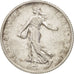France, Semeuse, Franc, 1908, Paris, TB+, Argent, KM:844.1, Gadoury:467