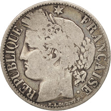 Coin, France, Cérès, Franc, 1872, Paris, F(12-15), Silver, KM:822.1